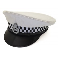 Surrey Constabulary Traffic Officer's White Peaked Cap 