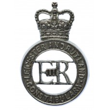 Leicester and Rutland Constabulary Cap Badge - Queen's Crown