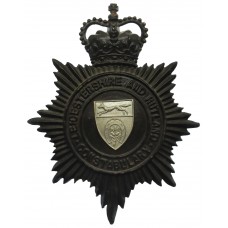 Leicestershire and Rutland Constabulary Night Helmet Plate - Quee