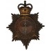 Leicestershire and Rutland Constabulary Night Helmet Plate - Queen's Crown
