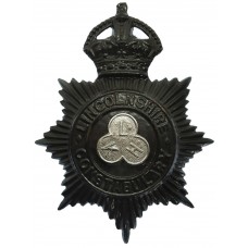 Lincolnshire Constabulary Night Helmet Plate - King's Crown