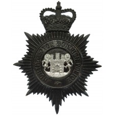Northampton Borough Police Night Helmet Plate - Queen's Crown