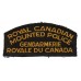 Royal Canadian Mounted Police (R.C.M.P.) Gendarmerie Royale du Canada Cloth Shoulder Title Patch