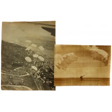 Two Official Press Photographs of WW2 USSR Paratroops