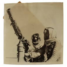 Official WW2 Press Photo of Transjordan Desert Patrol 'Arabs on Guard on Iraq Frontier'