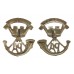 Pair of Somerset Light Infantry Anodised (Staybrite) Collar Badges