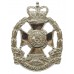 7th Battalion P.W.O. West Yorkshire Regiment (Leeds Rifles) Anodised (Staybrite) Cap Badge - With Tank - Queen's Crown