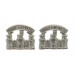 Pair of Royal Irish Rangers Anodised (Staybrite) Collar Badges