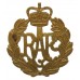 Royal Air Force (R.A.F.) Brass Cap Badge - Queen's Crown