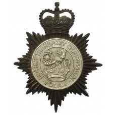 British Transport Commission Police Blackened Chrome Helmet Plate