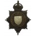 Norfolk Constabulary Black Helmet Plate - King's Crown