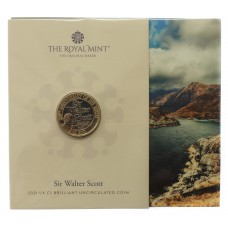 Royal Mint The 250th Anniversary of the Birth of Sir Walter Scott 2021 UK £2 Brilliant Uncirculated Coin