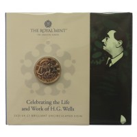 Royal Mint 2021 £2 Celebrating the Life and Work of H.G. Wells Brilliant Uncirculated Coin 