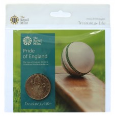 Royal Mint 2019 Pride of England - Cricket World Cup UK £5 Brilliant Uncirculated Coin