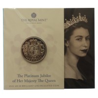 Royal Mint 2022 Platinum Jubilee of Her Majesty The Queen UK £5 Brilliant Uncirculated Coin