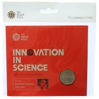 Royal Mint Rosalind Franklin 2020 UK 50p Brilliant Uncirculated Coin 