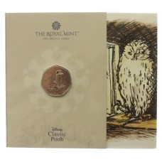 Royal Mint Classic Pooh Series - Owl 2021 UK 50p Brilliant Uncirculated Coin