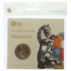Royal Mint 2020 The Queen's Beasts - White Horse of Hanover Brilliant Uncirculated £5 Coin
