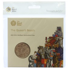 Royal Mint 2021 The Queen's Beasts Completer Brilliant Uncirculated £5 Coin