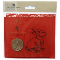 Royal Mint 2023 Chinese Lunar New Year of the Rabbit Brilliant Uncirculated £5 Coin 