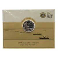 Royal Mint Outbreak of World War One 2014 UK £20 Fine Silver Coin 