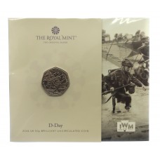 Royal Mint 80th Anniversary of D-Day 2024 UK 50p Brilliant Uncirc