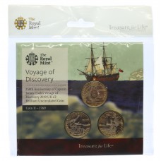 Royal Mint Captain Cook Voyage of Discovery UK £2 Brilliant Uncir