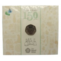 Royal Mint Beatrix Potter 150th Anniversary 2016 UK 50p Brilliant Uncirculated Coin
