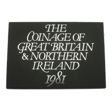 Royal Mint Coinage of Great Britain & Northern Ireland 1981 Annual Proof Coin Set