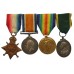 WW1 1914-15 Star Trio and Territorial Efficiency Medal Group of Four - Pte. F.A. Hand, Somerset Light Infantry