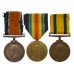 WW1 British War Medal, Victory Medal and Territorial Force War Medal Group of Three - Pte. J. Hart, 1st/5th Bn. Devonshire Regiment