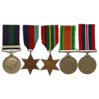 GSM (Palestine) and WW2 Far East Prisoner of War Medal Group of Five - Pte. F. Wilkes, 1st Bn. Manchester Regiment