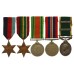 WW2 Far East Prisoner of War Territorial Efficiency Medal (2 Bars) Group of Five - Sgt. H.J. Goddard, 5th Bn. Suffolk Regiment