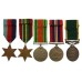 WW2 Far East Prisoner of War Territorial Efficiency Medal (2 Bars) Group of Five - Sgt. H.J. Goddard, 5th Bn. Suffolk Regiment
