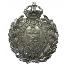 Blackpool Special Constabulary Chrome Wreath Cap Badge - King's C