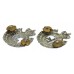 Pair of Berkshire Constabulary Collar Badges - Queen's Crown