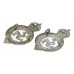 Pair of Isle of Man Constabulary Collar Badges - King's Crown