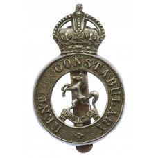 Kent Constabulary Cap Badge - King's Crown
