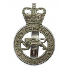 Surrey Constabulary Cap Badge - Queen's Crown