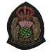 Scottish Police Forces Bullion Cap Badge - King's Crown