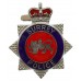 Surrey Police Enamelled Warrant Card Badge - Queen's Crown