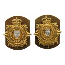 Pair of Royal Logistic Corps (R.L.C.) Bi-Metal Collar Badges