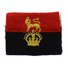 War Office Controlled Units Cloth Formation Sign - King's Crown