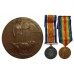 WW1 British War Medal, Victory Medal & Memorial Plaque - Pte. T. Heasman, 11th (1st South Downs) Bn. Royal Sussex Regiment - K.I.A. 3/9/16