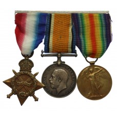 WW1 1914-15 Star Medal Trio - Pte. W. Thackery, 5th Bn. York & Lancs Regiment