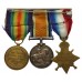 WW1 1914-15 Star Medal Trio - Pte. W. Thackery, 5th Bn. York & Lancs Regiment