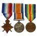 WW1 Casualty 1914-15 Star Medal Trio - Sgt. L. Lawley, 9th Bn. King's Own Yorkshire Light Infantry