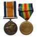 WW1 British War Medal, Victory Medal and Memorial Plaque - Pte. B. Bodman, 7th Bn. Royal Fusiliers - K.I.A. 13/11/1916