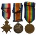 WW1 1914-15 Star Medal Trio and Memorial Plaque - L.Cpl. A.G. Plater, 12th Bn. Middlesex Regiment - K.I.A. 14/7/1916