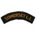 Somerset Light Infantry (SOMERSET L.I.) Cloth Shoulder Title
